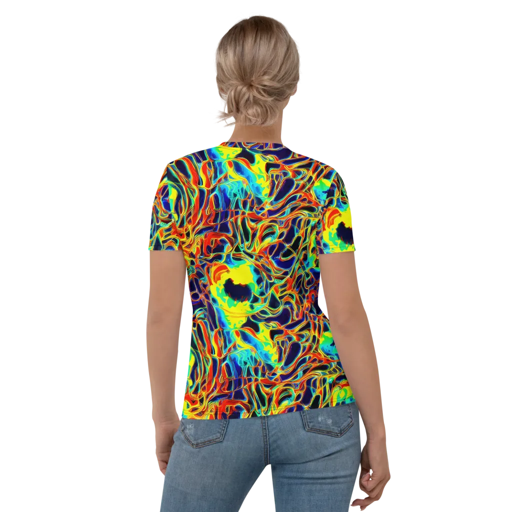 Hypercolor Vortex on Women's Crew Neck T-Shirt — Back