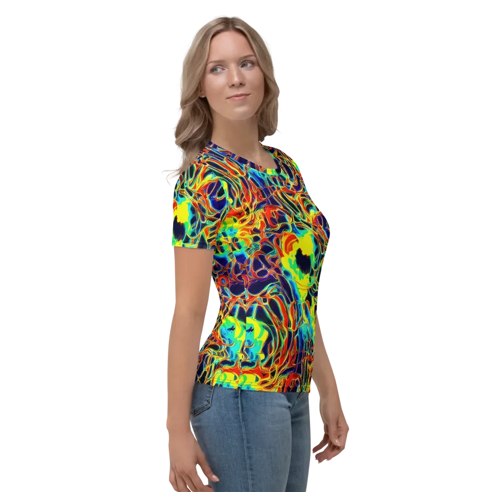 Hypercolor Vortex on Women's Crew Neck T-Shirt — Right