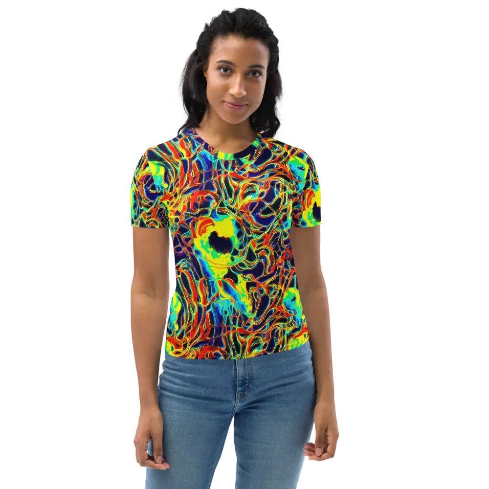 Hypercolor Vortex on Women's Crew Neck T-Shirt — Front
