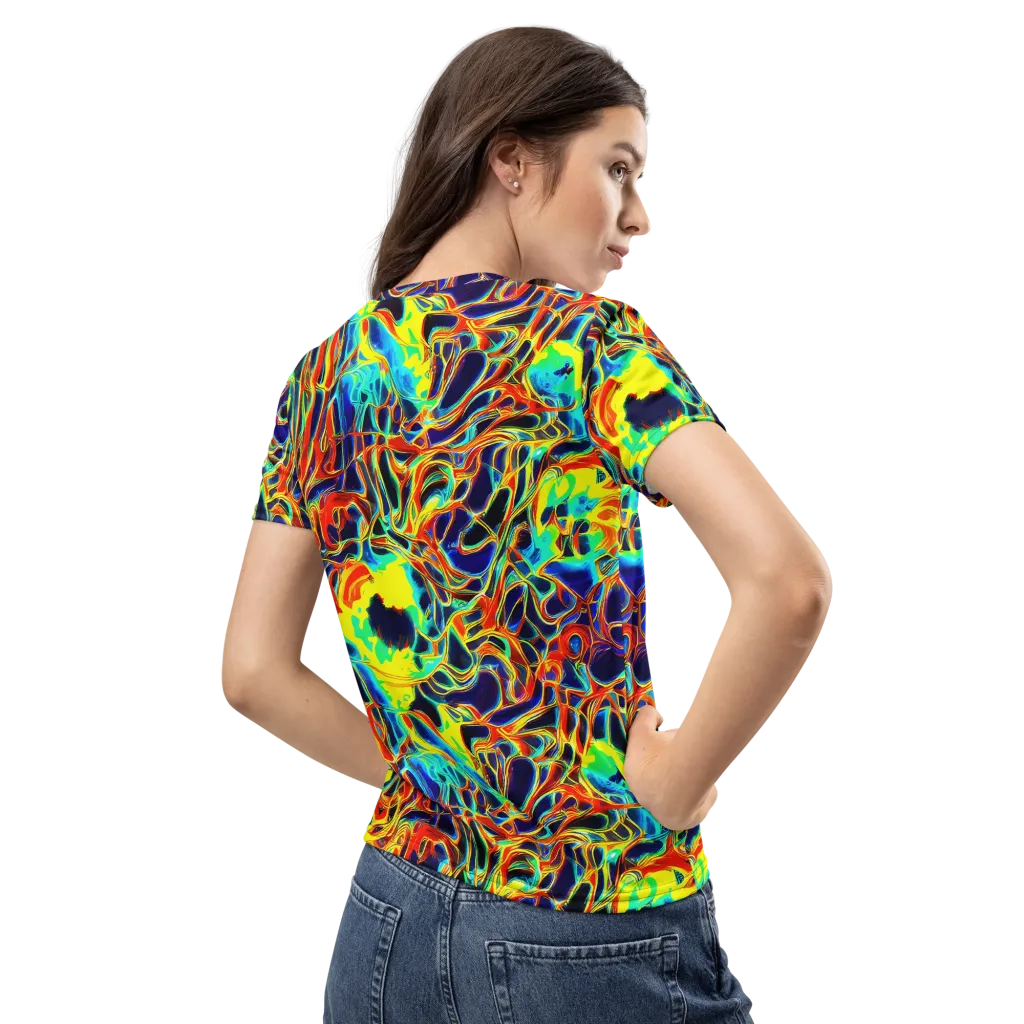 Hypercolor Vortex on Women's Crew Neck T-Shirt — Back