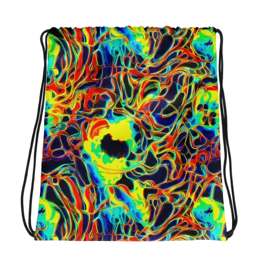 Hypercolor Vortex on a Drawstring Bag
