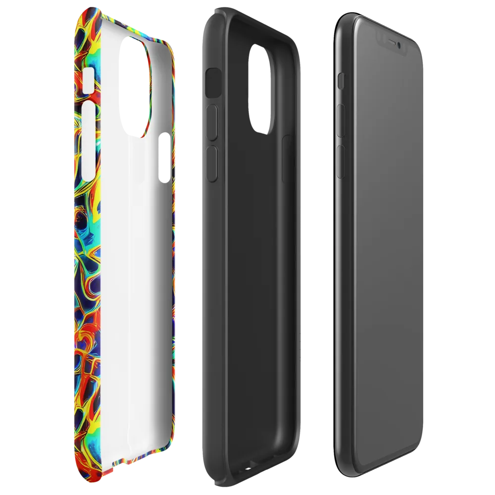 Hypercolor Vortex on Tough Case for iPhone® — Right