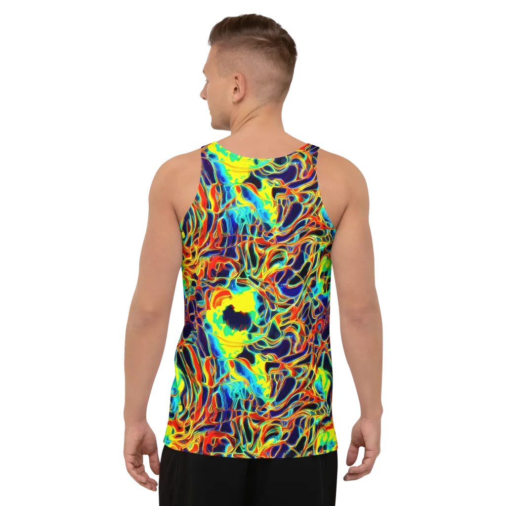 Hypercolor Vortex on Men's Tank Top — Back
