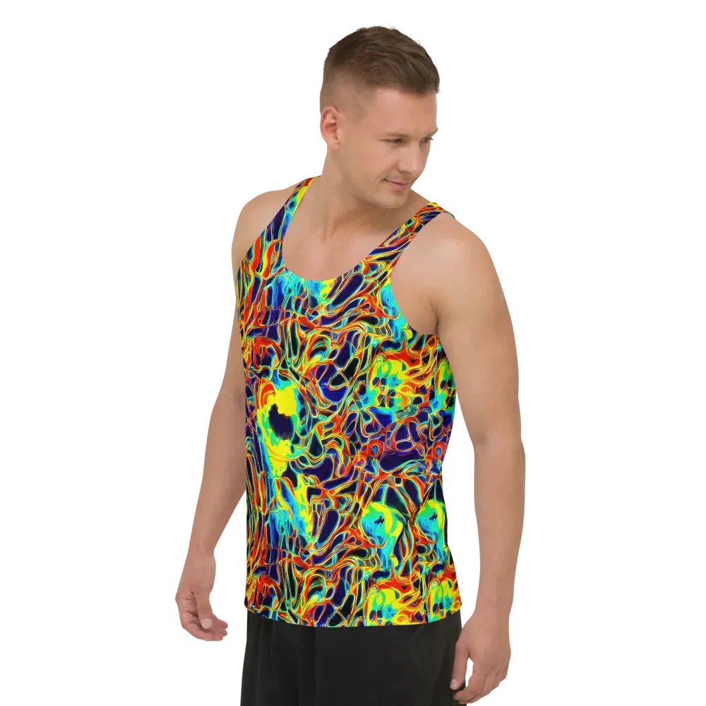 Hypercolor Vortex on Men's Tank Top — Left Front