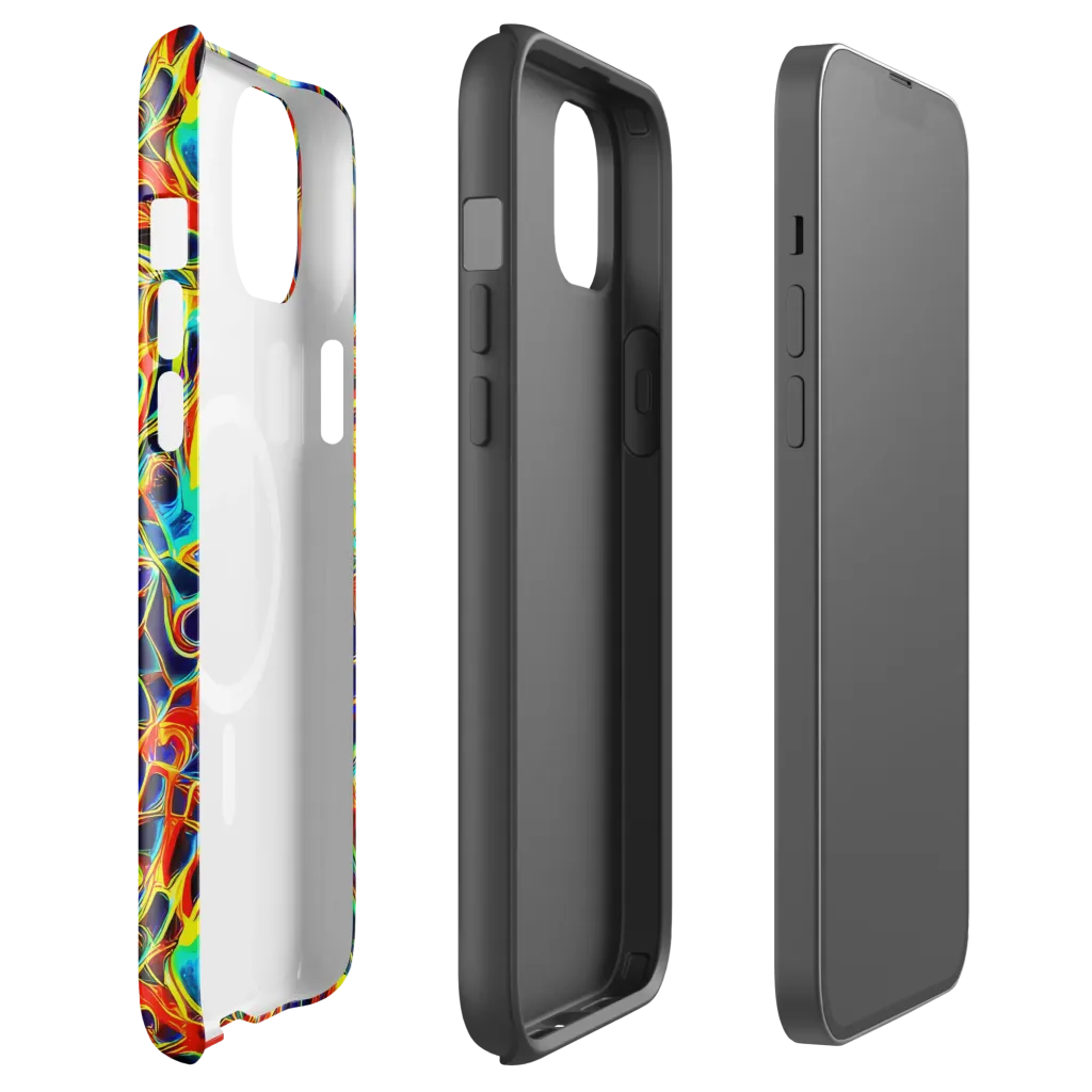 Hypercolor Vortex on MagSafe Tough Case for iPhone® — Front