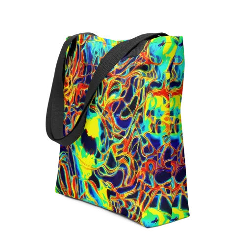 Hypercolor Vortex on a Tote Bag