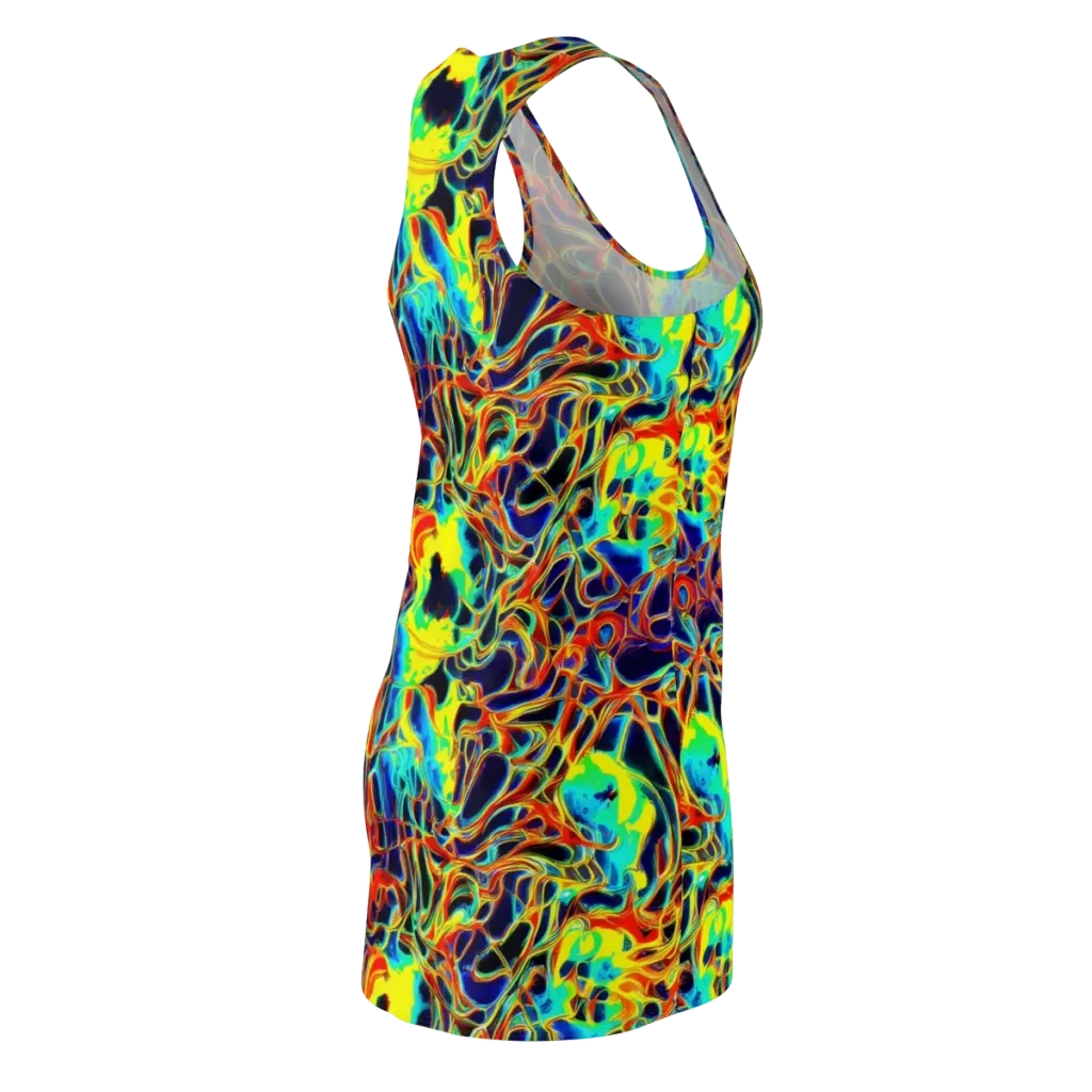 Hypercolor Vortex on Racerback Dress — Back Side