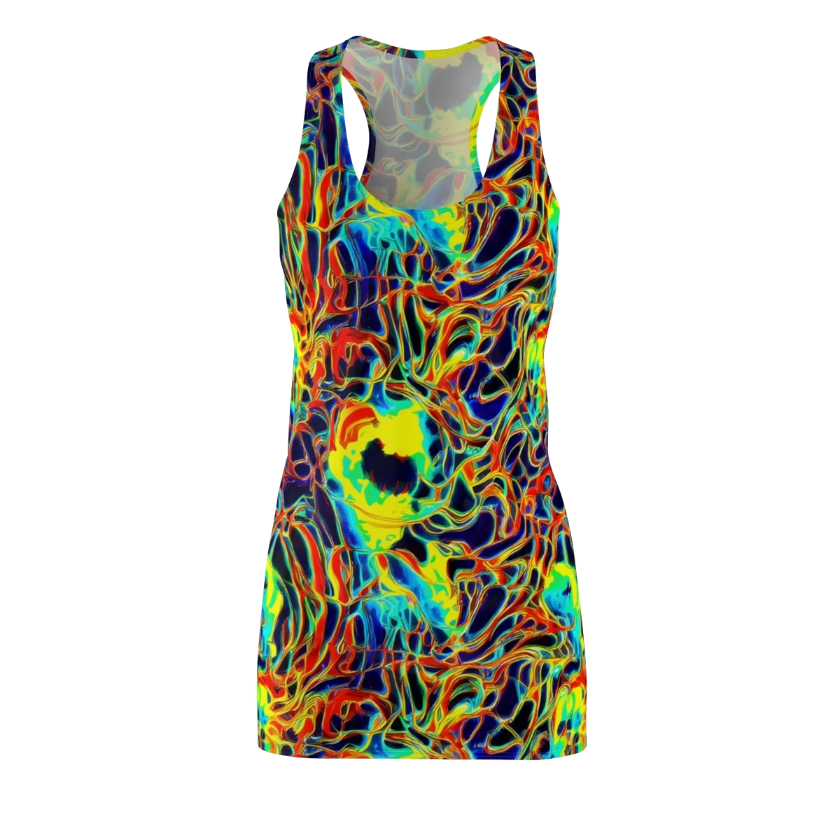 Hypercolor Vortex on Racerback Dress — Front