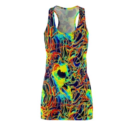 Hypercolor Vortex on a Racerback Dress