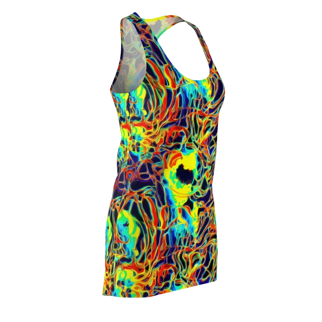 Hypercolor Vortex on Racerback Dress — Front Side