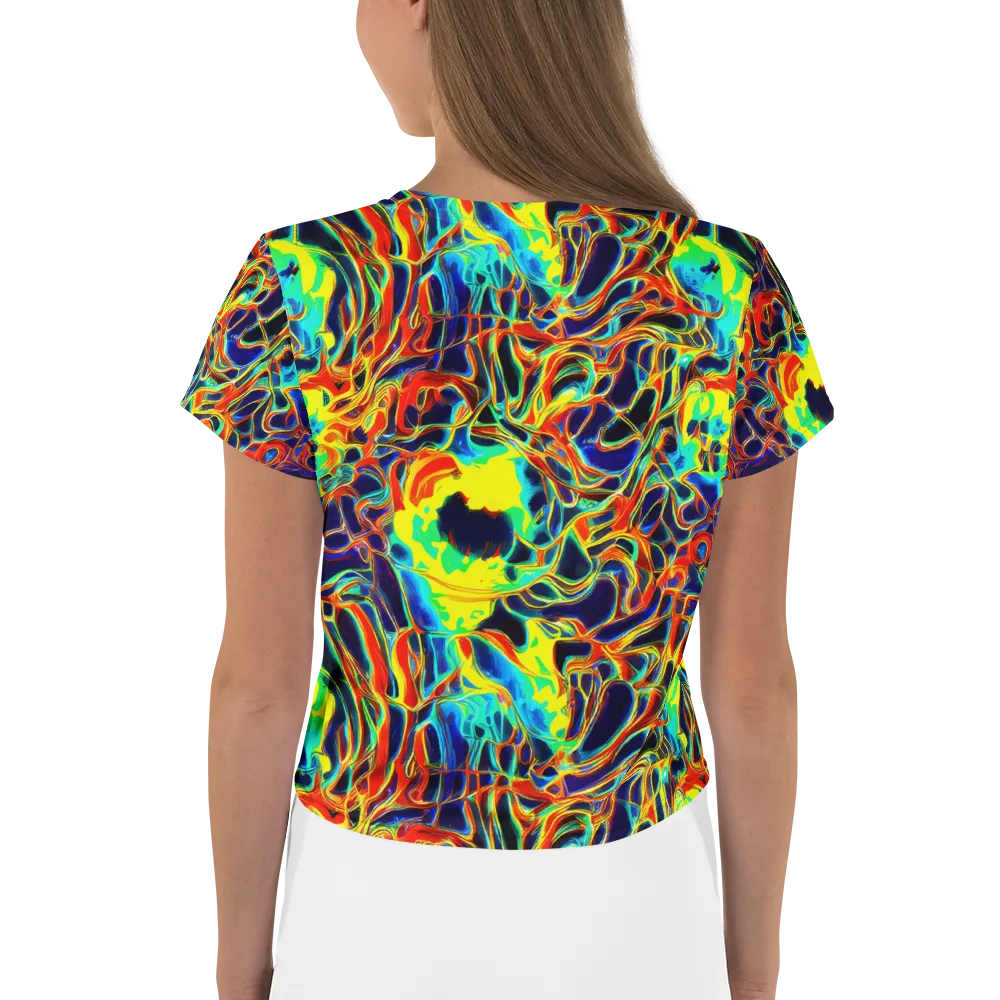 Hypercolor Vortex on Crop Tee — Back