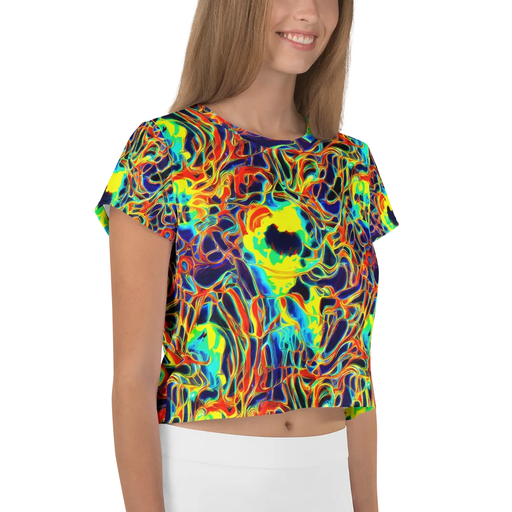 Hypercolor Vortex on Crop Tee — Right