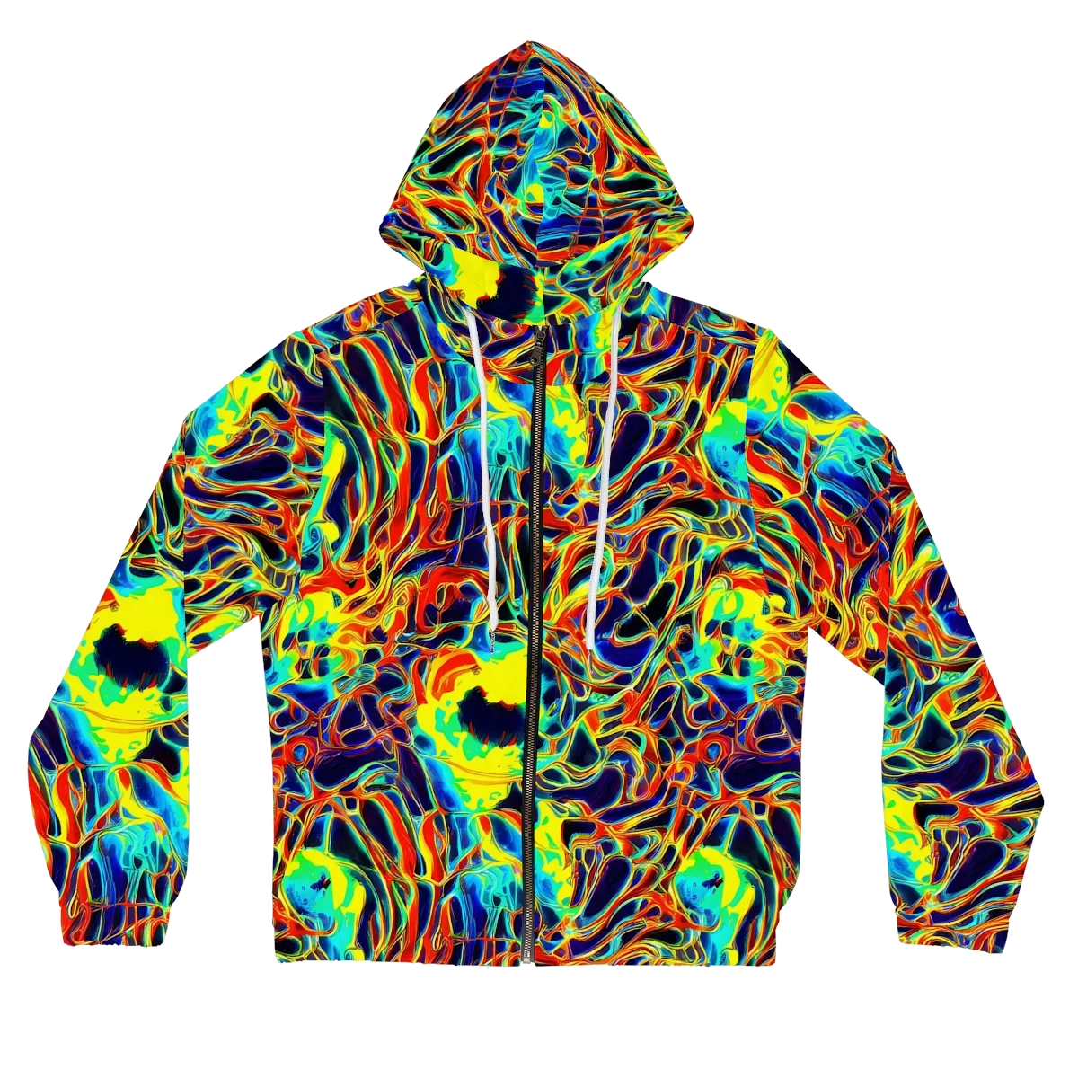 Hypercolor Vortex on Women's Full-Zip Hoodie — Front