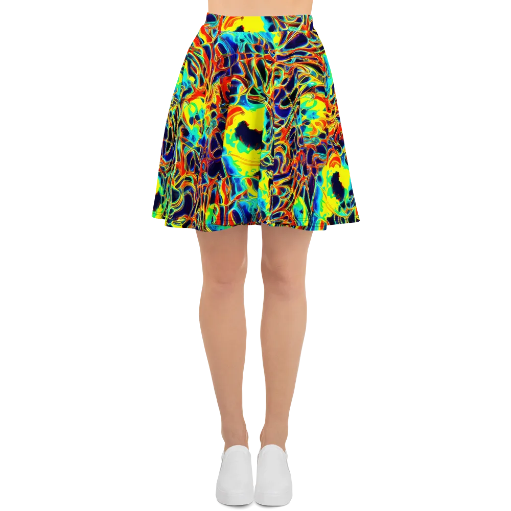 Hypercolor Vortex on Skater Skirt — Front