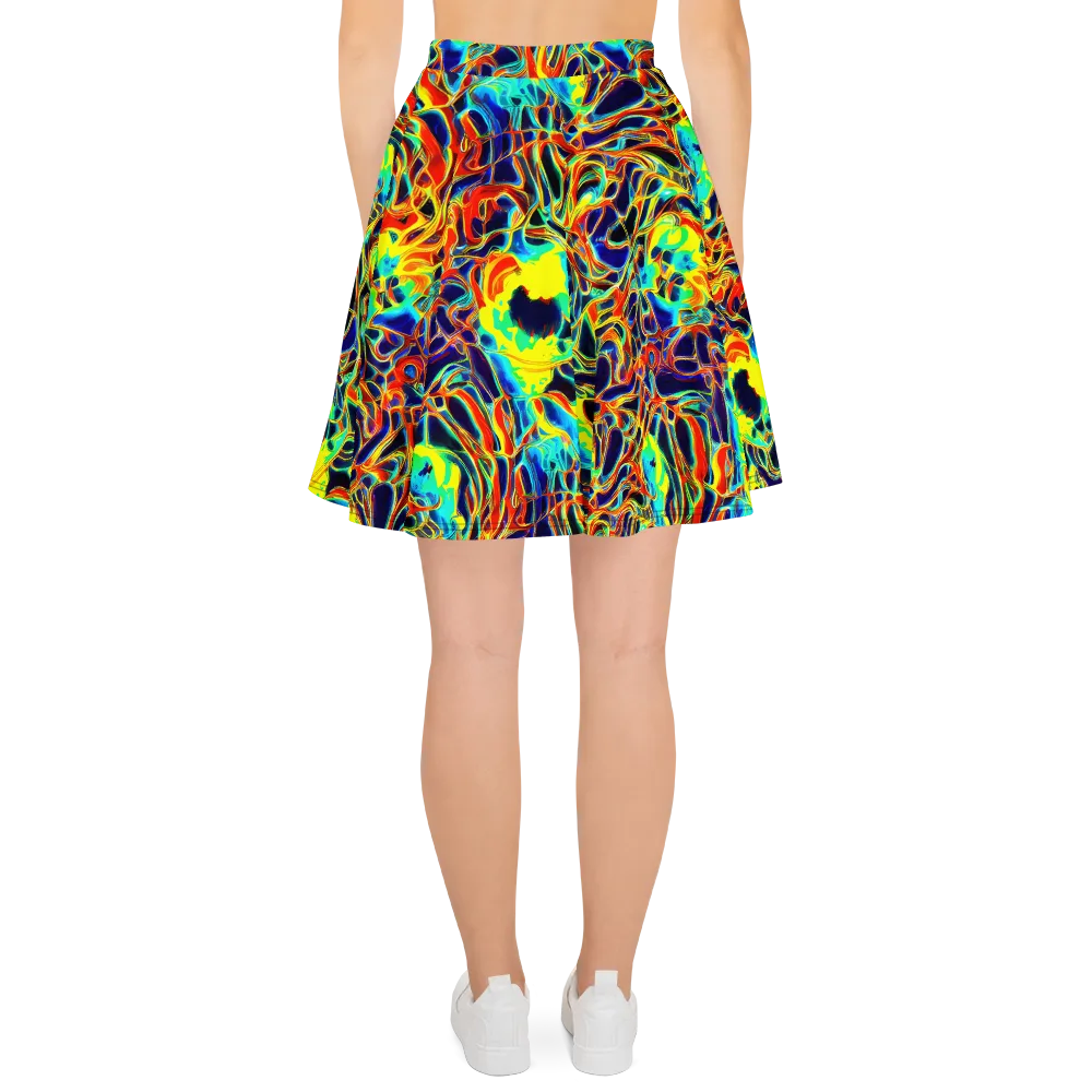 Hypercolor Vortex on Skater Skirt — Back