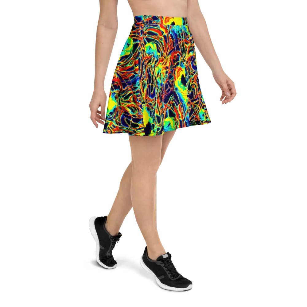 Hypercolor Vortex on Skater Skirt — Right