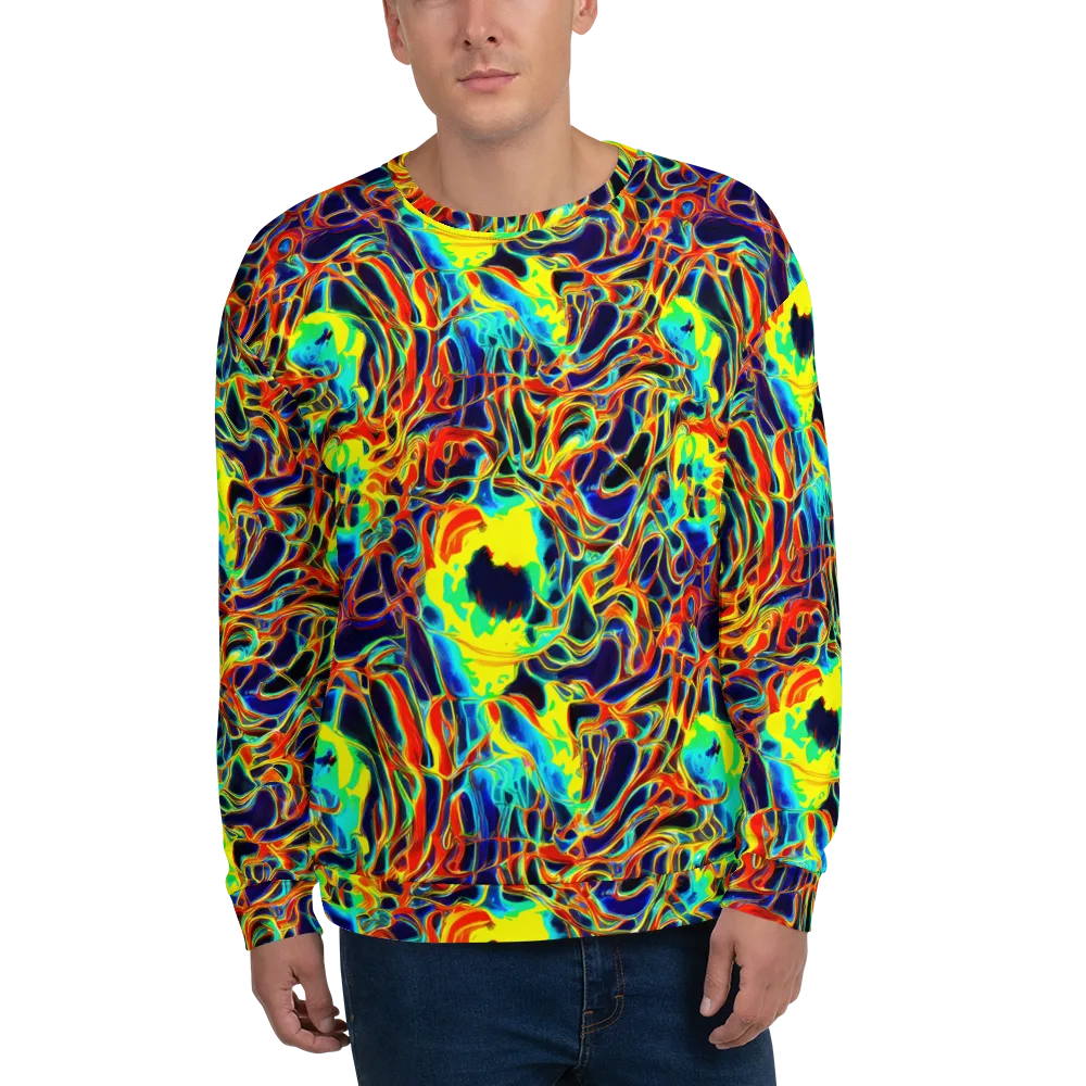 Hypercolor Vortex on Sweatshirt — Front