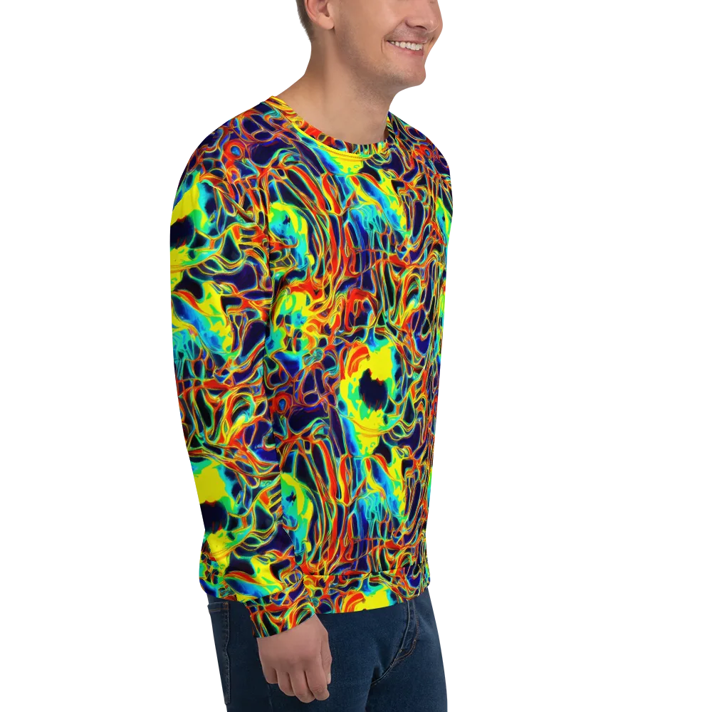 Hypercolor Vortex on Sweatshirt — Right Front