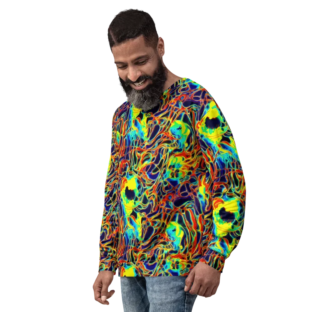 Hypercolor Vortex on Sweatshirt — Left Front