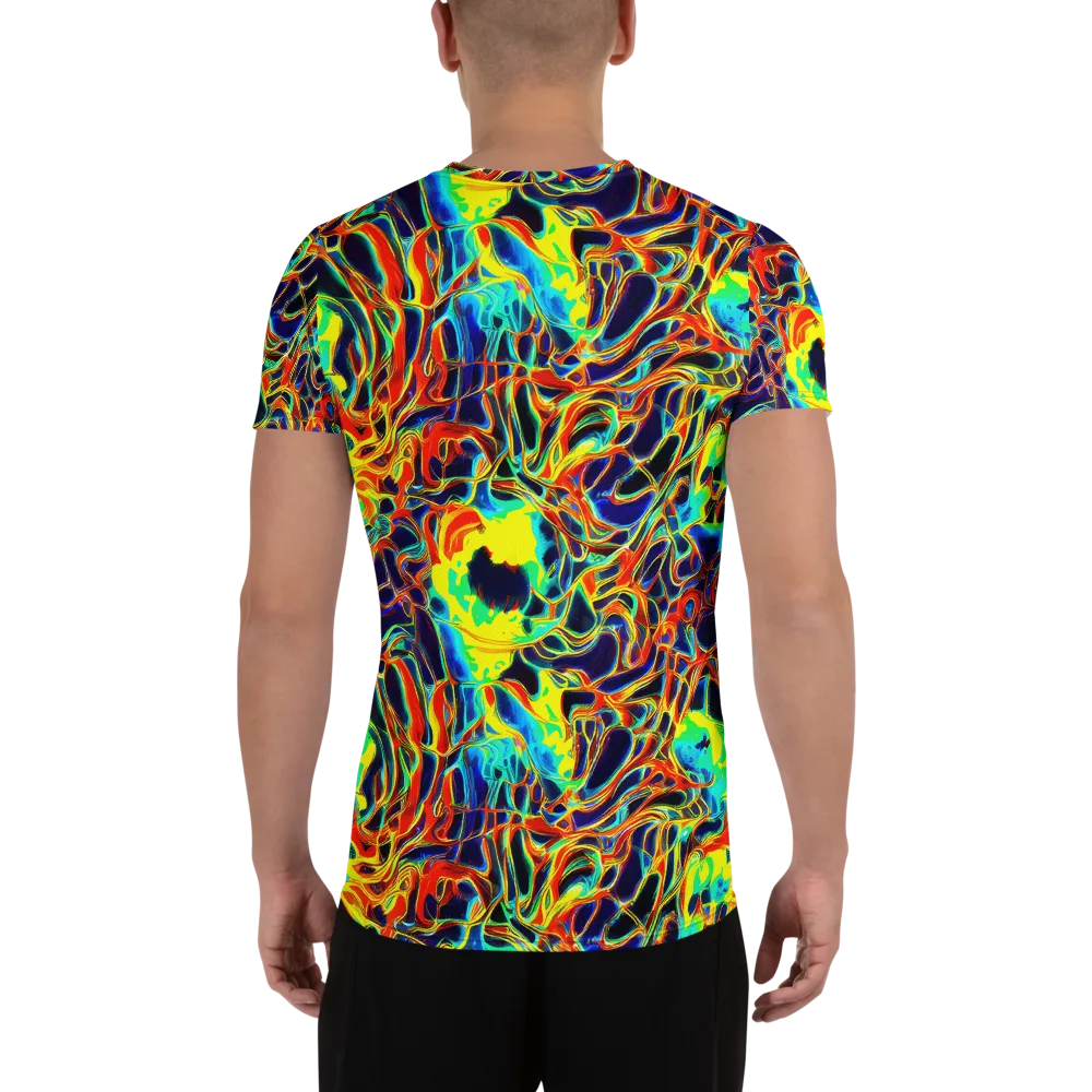 Hypercolor Vortex on Men's Athletic T-Shirt — Back