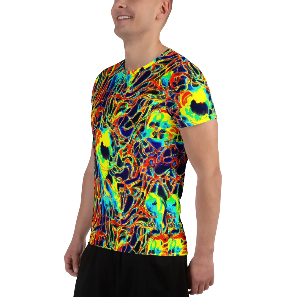 Hypercolor Vortex on Men's Athletic T-Shirt — Left