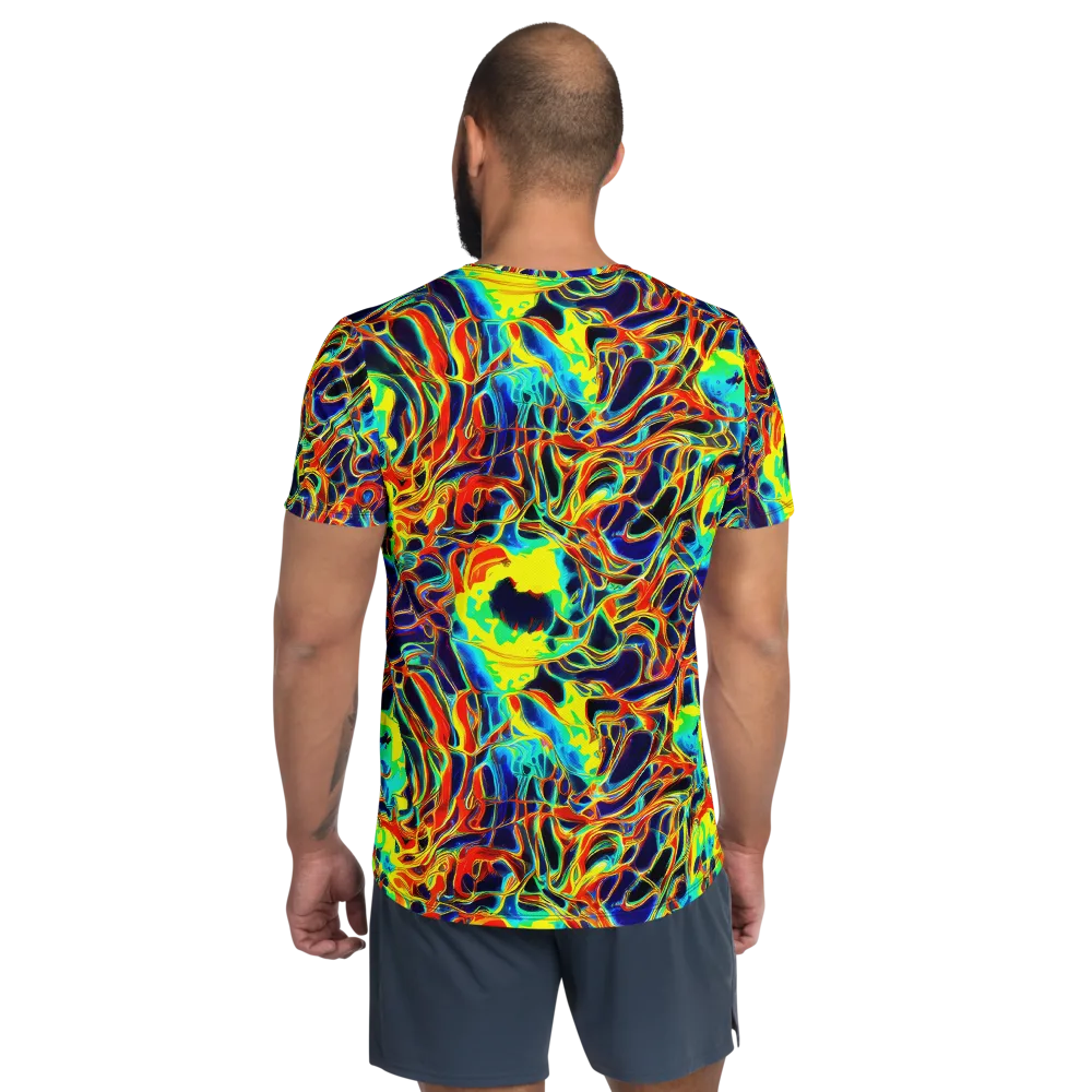 Hypercolor Vortex on Men's Athletic T-Shirt — Back