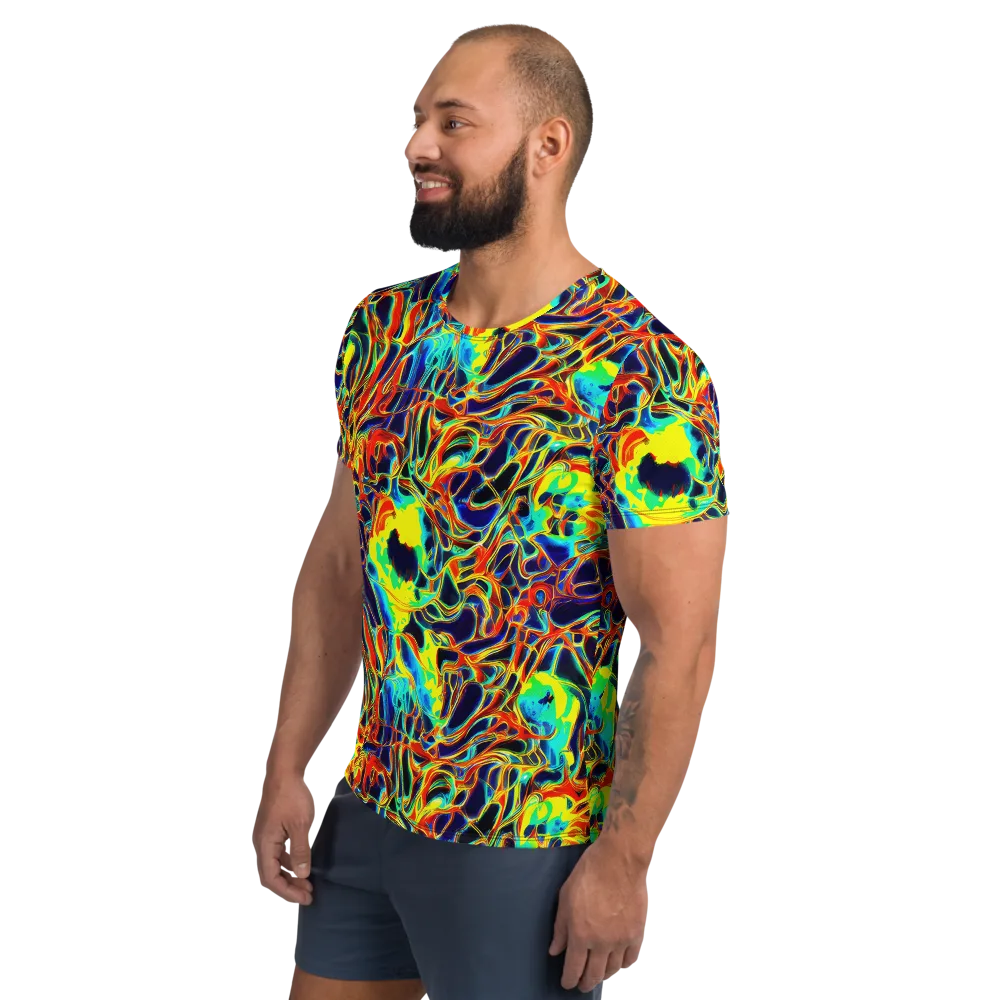 Hypercolor Vortex on Men's Athletic T-Shirt — Left
