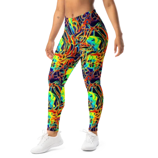Hypercolor Vortex on a Leggings