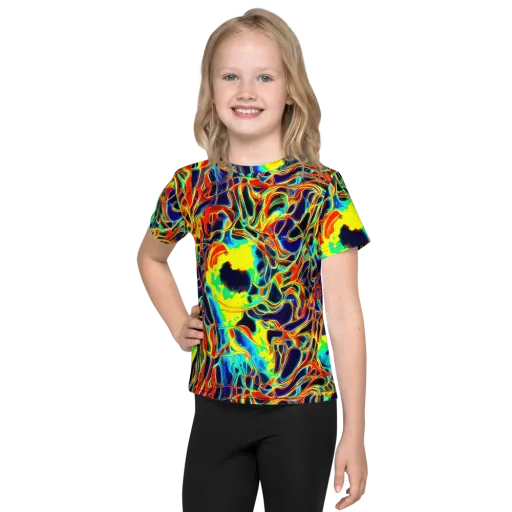 Hypercolor Vortex on a Kids Crew Neck T-Shirt