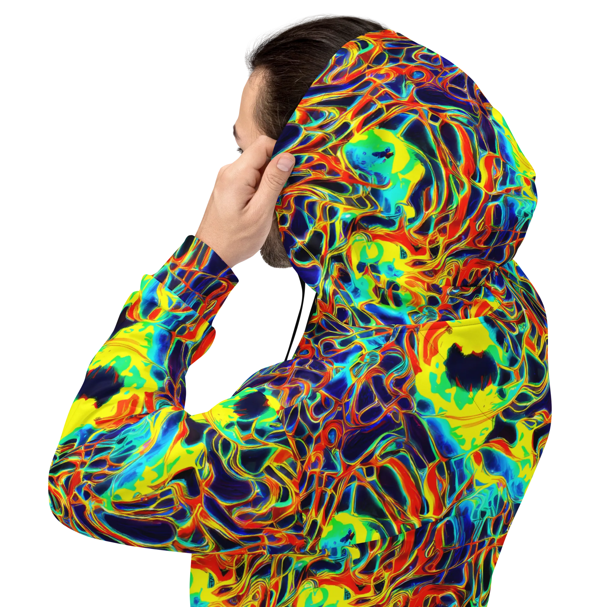 Hypercolor Vortex on Hoodie — Back