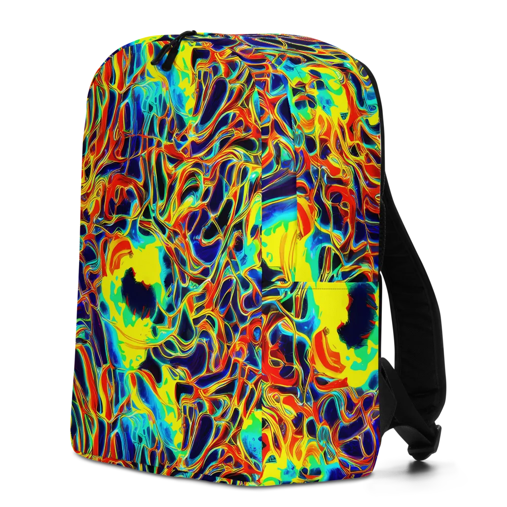 Hypercolor Vortex on Minimalist Backpack — Left
