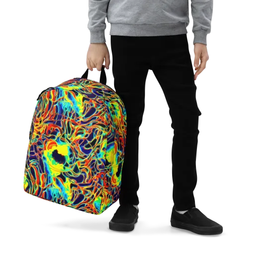 Hypercolor Vortex on a Minimalist Backpack