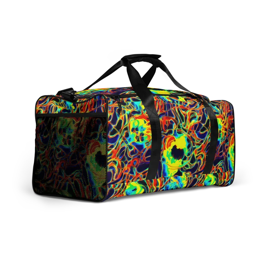Hypercolor Vortex on Duffle Bag — Right Front