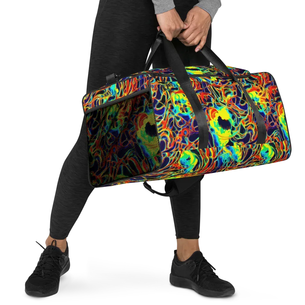 Hypercolor Vortex on Duffle Bag — Right Front