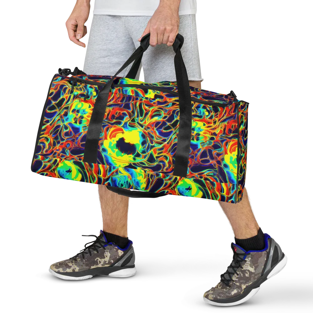Hypercolor Vortex on Duffle Bag — Front