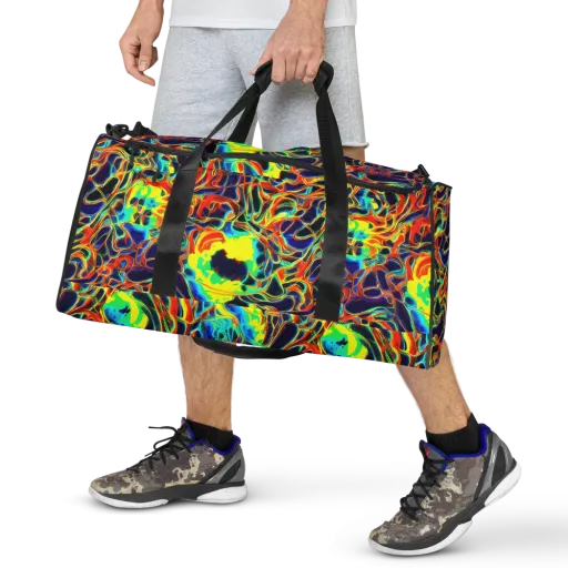 Hypercolor Vortex on a Duffle Bag