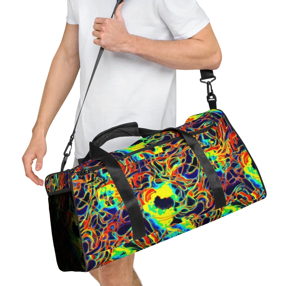 Hypercolor Vortex on Duffle Bag — Right Front