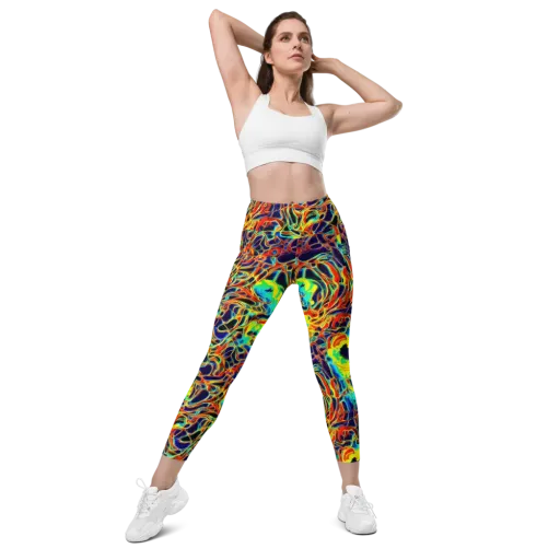 Hypercolor Vortex on a Leggings with Pockets