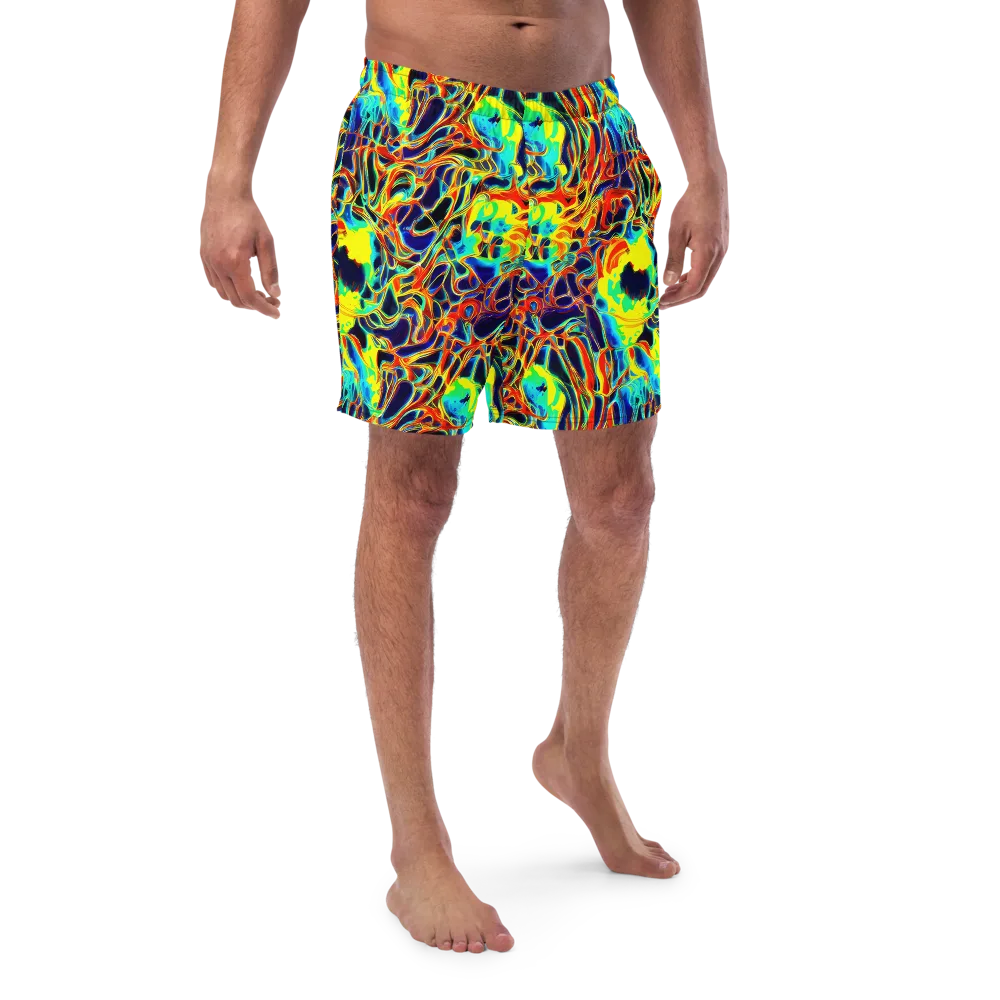 Hypercolor Vortex on Swim Trunks — Front