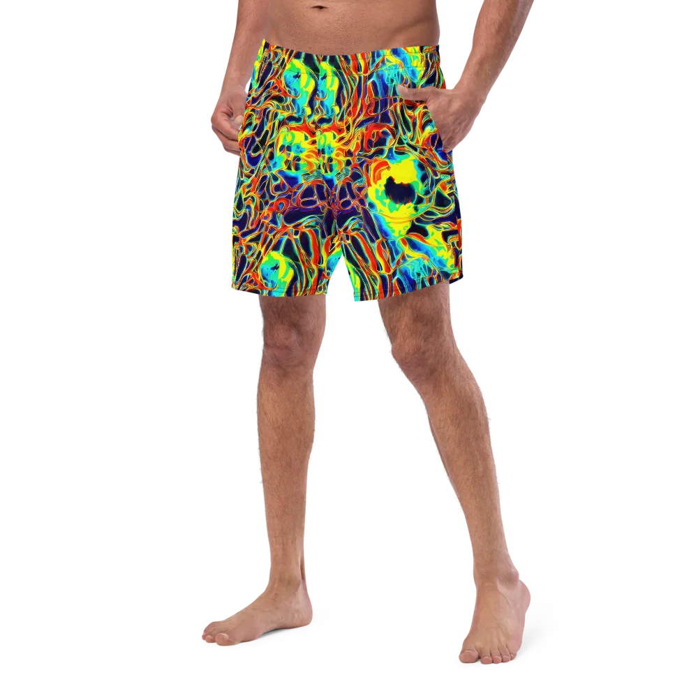 Hypercolor Vortex on Swim Trunks — Left Front