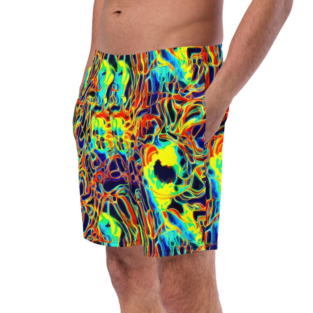 Hypercolor Vortex on Swim Trunks — Left Front