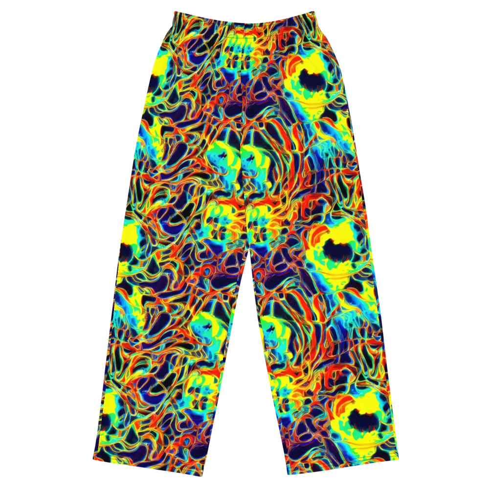 Hypercolor Vortex on Wide-Leg Pants — Front