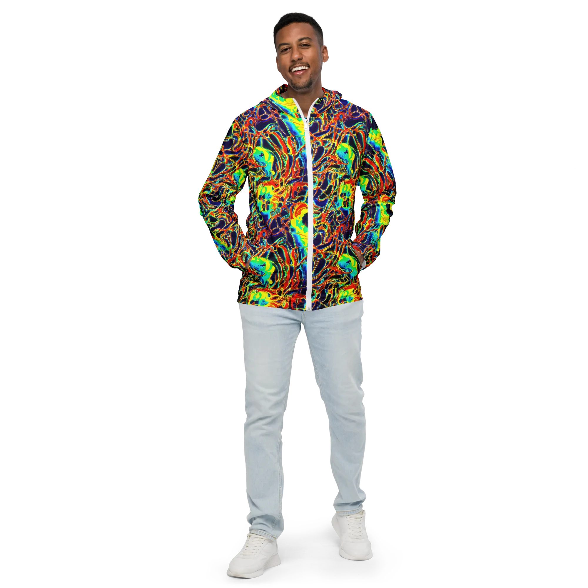 Hypercolor Vortex on Men's Windbreaker — Front