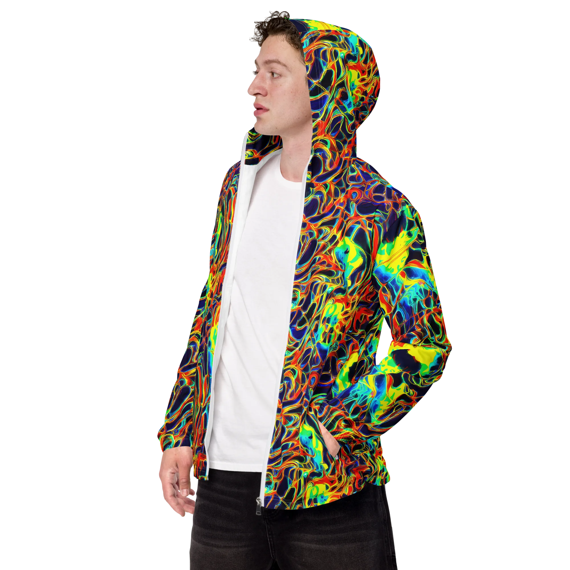 Hypercolor Vortex on Men's Windbreaker — Left Front