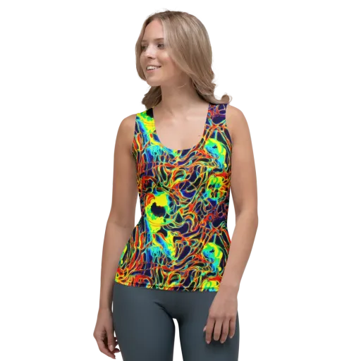 Hypercolor Vortex on a Women's Tank Top