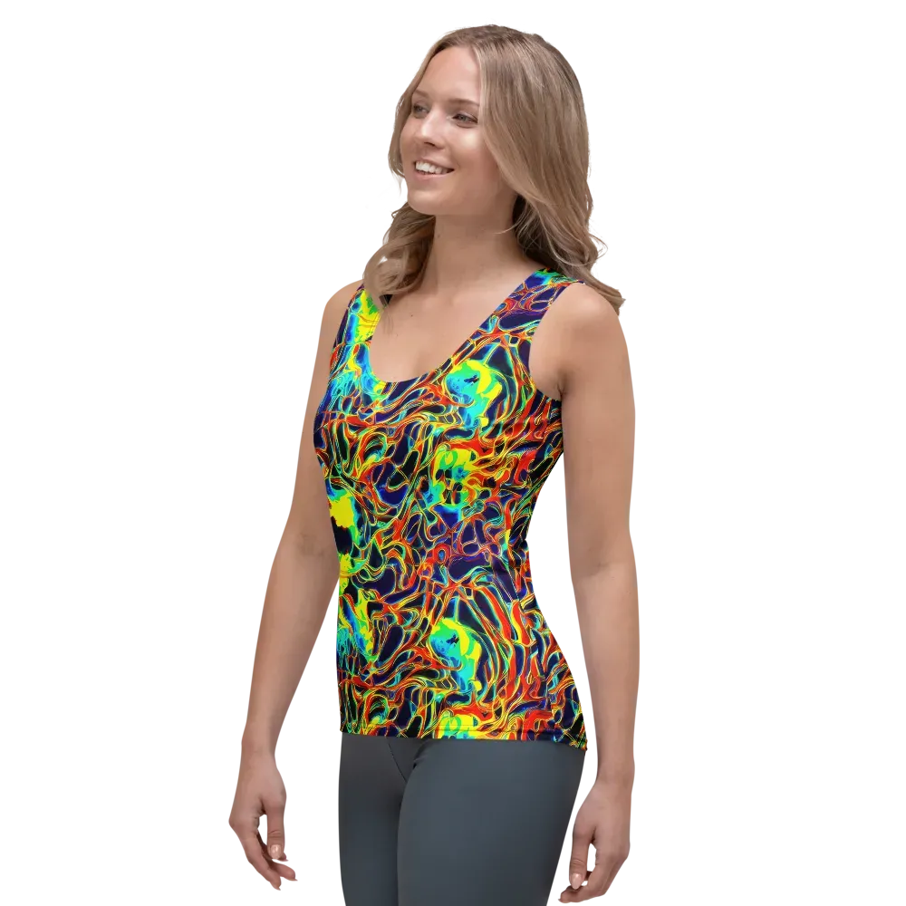 Hypercolor Vortex on Women's Tank Top — Left Front