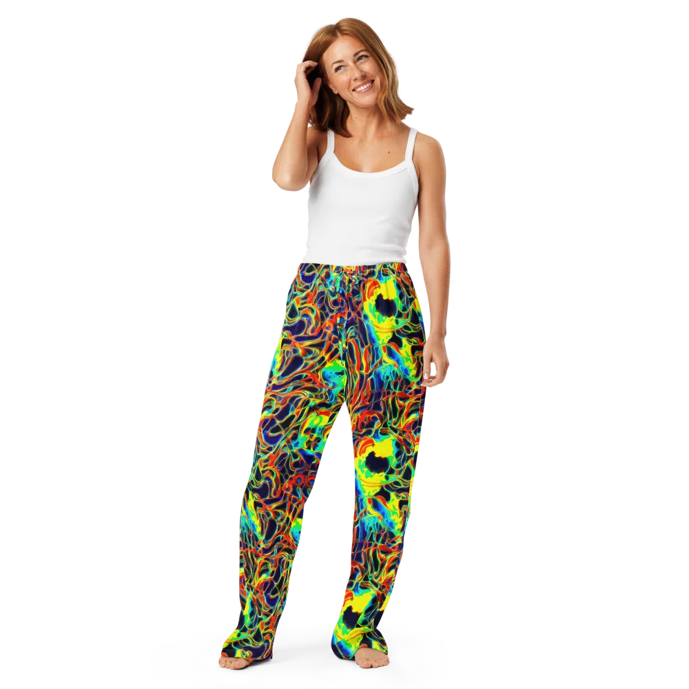 Hypercolor Vortex on Women's Pajama Pants — Front