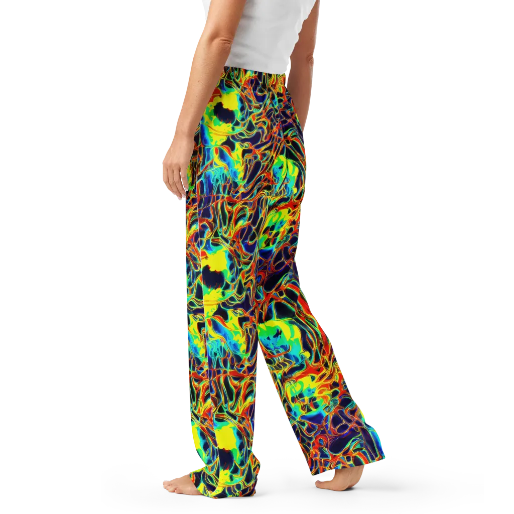 Hypercolor Vortex on Women's Pajama Pants — Left