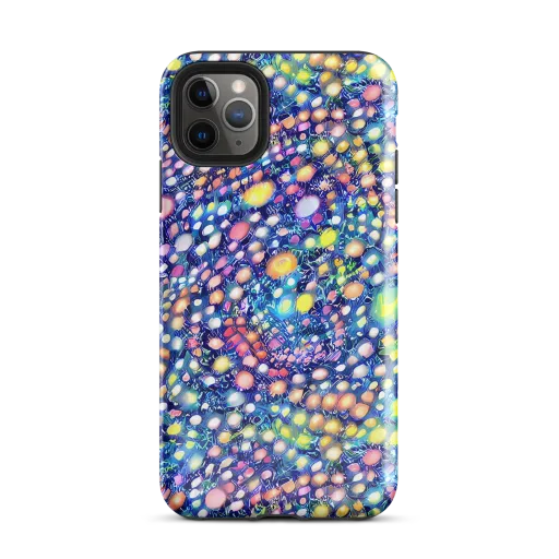 Neon Pebble Garden on a Tough Case for iPhone®