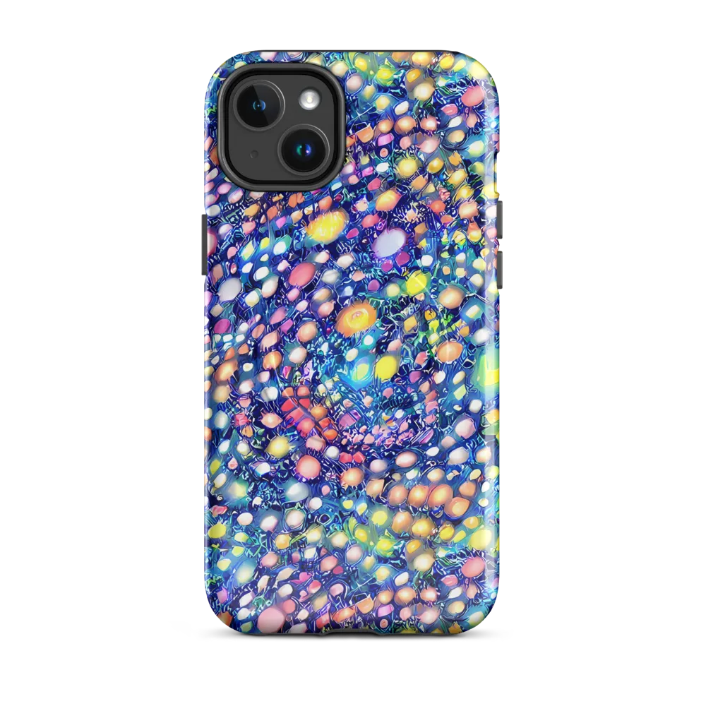 Neon Pebble Garden on MagSafe Tough Case for iPhone® — Front